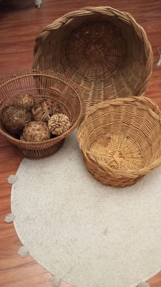 Cestos de mimbre