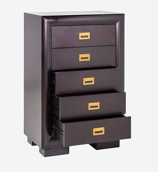 CÓMODA SINFONIER 5 CAJONES COLOR WENGUÉ