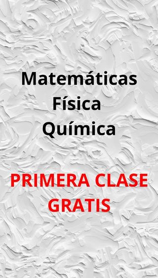 Clases de matemáticas, física y química