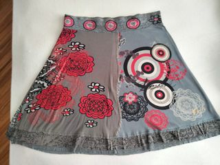 Falda estampada mujer