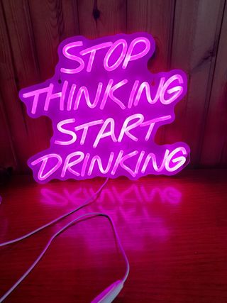 Insegna luminosa rosa