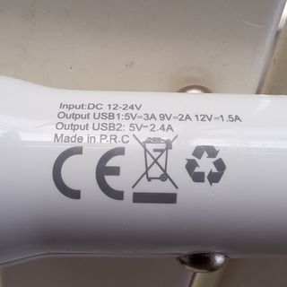 Cargador USB doble para encendedor coche