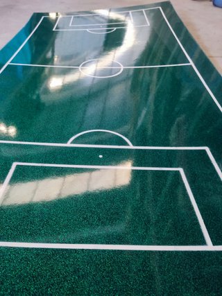 Pista futbolín vintage original años 80
