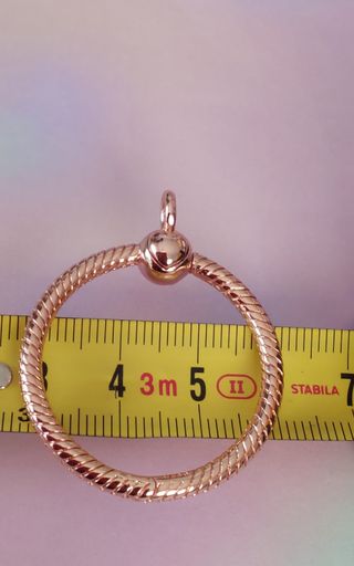 Colgante O para charms plata s925