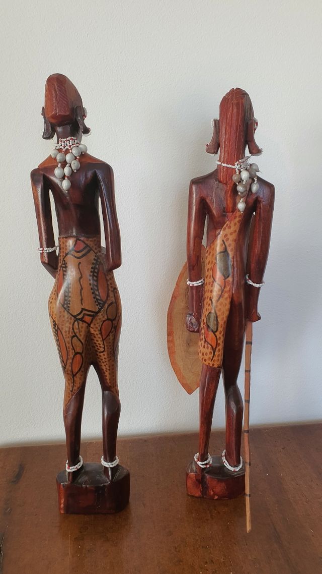 Coppia di guerrieri masai