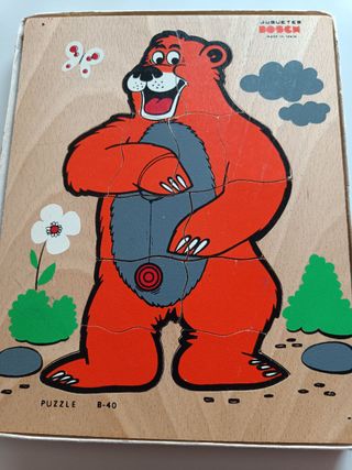 Puzzle de madera oso