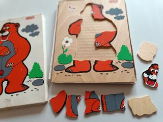 Puzzle de madera oso