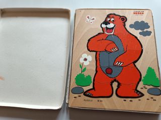 Puzzle de madera oso