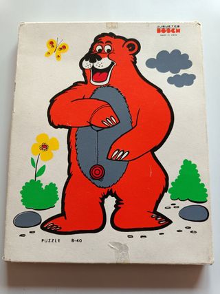 Puzzle de madera oso