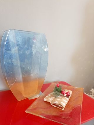 Florero  y posa llaves.