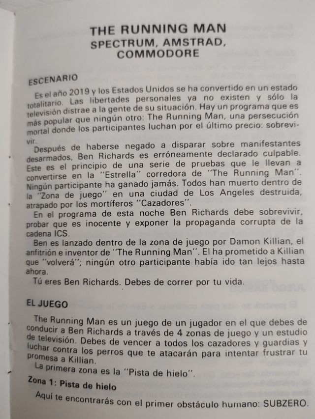 Instrucciones Héroes Spectrum