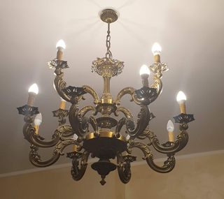 Lampadario in bronzo