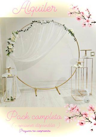 ARCO NUPCIAL • ARCO BODA • DECORACIÓN COMPLETA