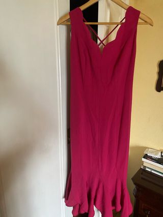Vestido fiesta magenta