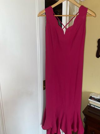 Vestido fiesta magenta