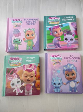 Lote 4 libros nuevos bebés llorones