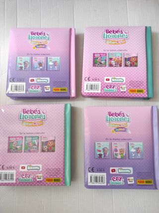 Lote 4 libros nuevos bebés llorones