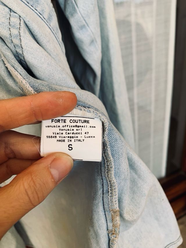 camicia di jeans vintage Forte Couture