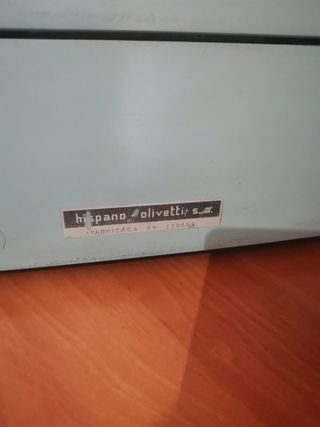 Máquina de escribir, años 70.