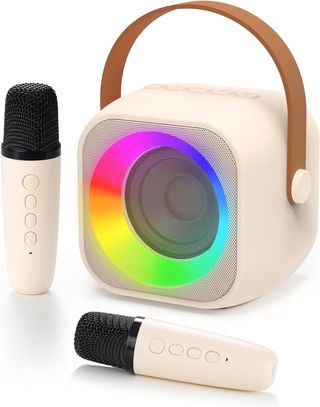 karaoke per bambini con 2 mic e cassa bluetooth
