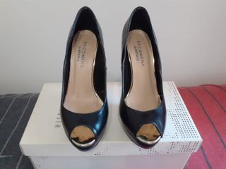 Lote 4 pares de zapatos mujer piel 36