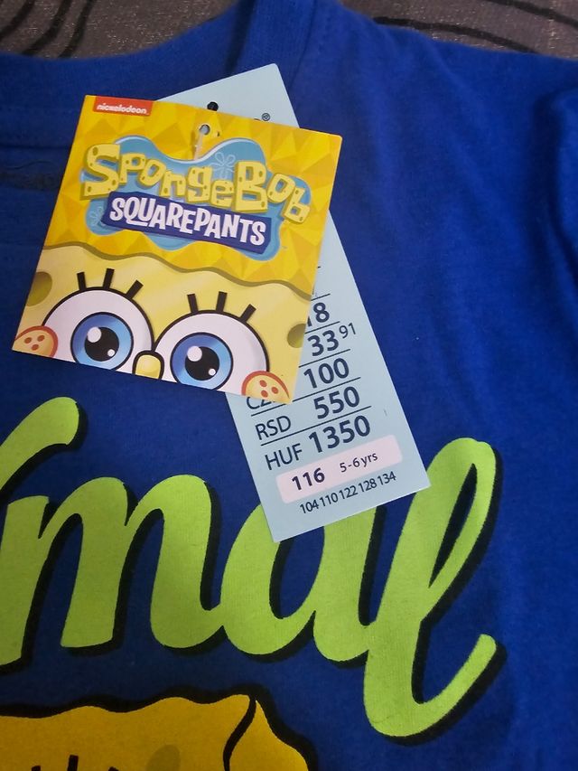 Camiseta niño Bob esponja
