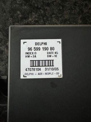 Centralita cierre electrico peugeot 1007