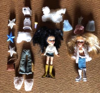 BRATZ Mini MGA 3 muñecas vintage colección