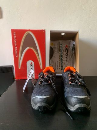 Zapato de seguridad punta hierro antideslizante