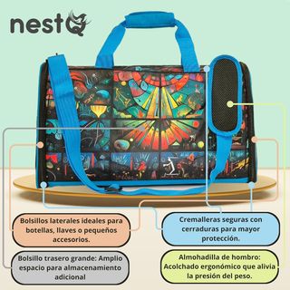 nestQ Transportin Pequeño Plegable (hasta 4kg)
