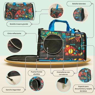 nestQ Transportin Pequeño Plegable (hasta 4kg)