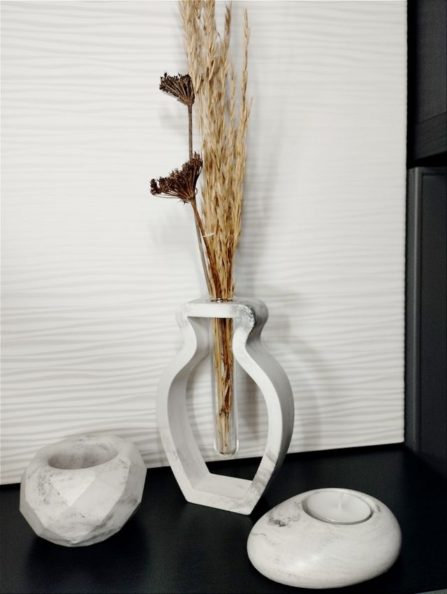 Set trio Vaso Ampolla + Portacandela