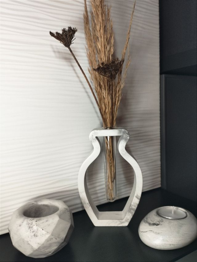 Set trio Vaso Ampolla + Portacandela