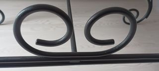 Descalzadora, banco de hierro forjado