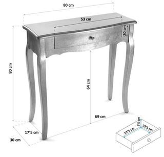 Mueble entrada hall con cajonera