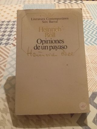 Libro opiniones de un payaso. H. Boll