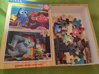 Lote puzzles Disney Pixar de 4 a 7 años