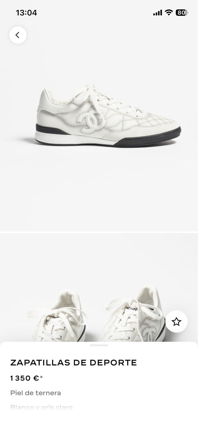 Deportiva Chanel original con caja y bolsa