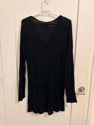 Chaqueta finita de entretiempo negra