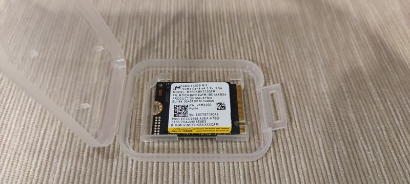 Disco Duro SSD M.2 - 512Gb modelo 2230-2400