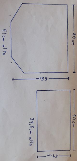 Dos muebles, mesa TV y mesa auxiliar