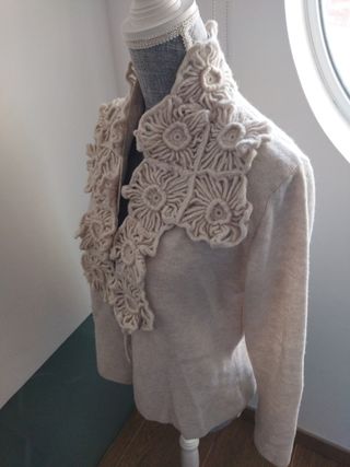 Oferta chaqueta jersey de lana virgen de Diktons