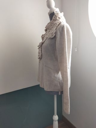 Oferta chaqueta jersey de lana virgen de Diktons