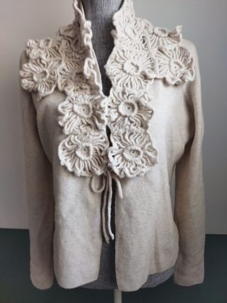 Oferta chaqueta jersey de lana virgen de Diktons