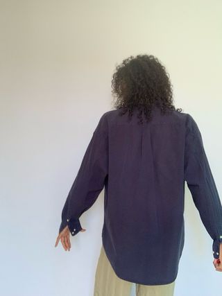 Camisa azul marino XXL