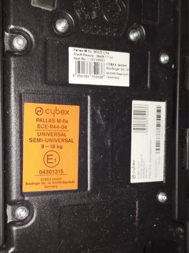 Silla coche Cybex Pallas grupo 2/3