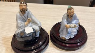 PAREJA FIGURAS PORCELANA MAESTROS
