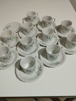 Set 11 tazzine caffè porcellana bavarese
