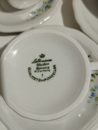 Set 11 tazzine caffè porcellana bavarese