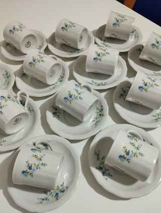 Set 11 tazzine caffè porcellana bavarese